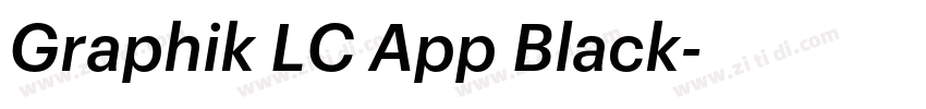 Graphik LC App Black字体转换 Graphik LC App Black字体转换